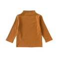 thumbnail image 1 of oqasdz Girls Sweatshirt Solid Color Long Sleeve Cute Embroidery Semi High Neck Pullover Top for Fall Winter Fashion Casual Comfort Soft Daily Wear, 1 of 5