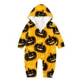 thumbnail image 1 of oqasdz Halloween Family Matching Outfits Hooded Rompers Loungewear for Toddler Baby Casual Comfort Cozy Daily Wear, 1 of 3