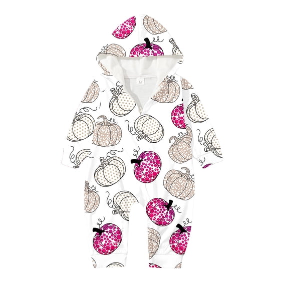 oqasdz Halloween Family Matching Outfits Hooded Rompers for Toddler Baby Homewear Cute Party Jumpsuits Casual Comfort Cozy Daily Wear
