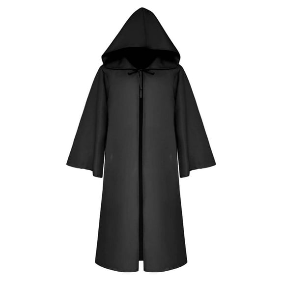 oqasdz Halloween Girls Coats Children Kids Boys Solid Color Hooded Cape Party Dance Performance Cloak Fashion Top Coat Outwear Size 4 Y-5 Y