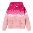 thumbnail image 1 of oqasdz Hoodies For Teen Girls Boys Ice Cream Hooded Sweatshirts Oversized Long Sleeve Gradient Loose Outwear Sports Sweatshirt Size 7 Y-8 Y, 1 of 3