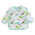 thumbnail image 1 of oqasdz Baby Care Boys Girls Long Sleeve Cartoon Prints Soft Comfortable Cute Bibs, Size 6-12 Months, 1 of 3
