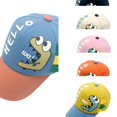 thumbnail image 1 of oqasdz Kids Baseball Cap Cartoon Dinosaur Embroidery Adjustable Size UPF 50+ Sun Hat for Toddler Sports Hats Casual Outdoor, 1 of 2