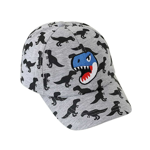 oqasdz Kids Baseball Cap Dinosaur Print Adjustable Sun Hat for Boys and Girls Outdoor Sports Running Summer Fall Casual Sunhat, Size 2-8 Years