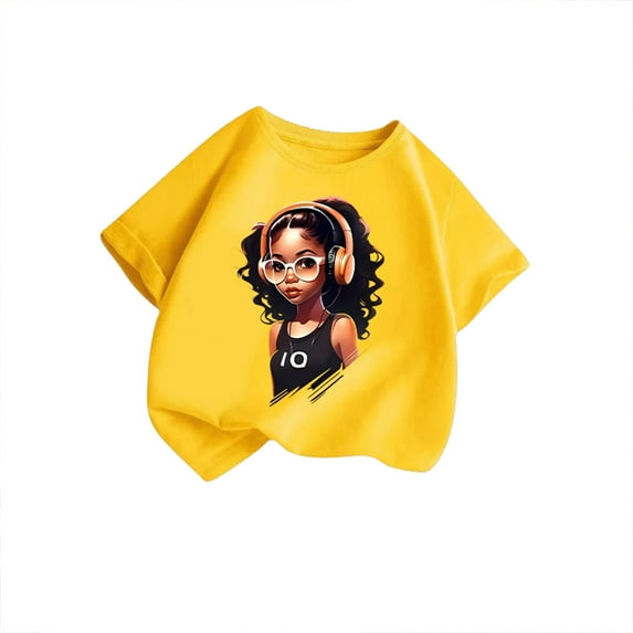 oqasdz Kids Child Boys Girls T Shirts Cute Graphic Round Neck Short Sleeve Tee Summer Casual Fashion T Shirt, Size 9-10 Years
