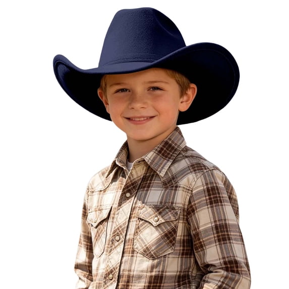 oqasdz Kids Cowboy Hat for Boys and Girls Sun Protection Adjustable Fit Baby and Toddler Solid Color Headwear Summer Outdoor