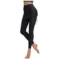 thumbnail image 1 of oqasdz Leggings for Women Covering Drawstring High Waisted Lifting Dance Sports Fitness Yoga Pants L, 1 of 5