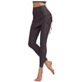 thumbnail image 1 of oqasdz Leggings for Women Covering Drawstring High Waisted Lifting Dance Sports Fitness Yoga Pants S, 1 of 5