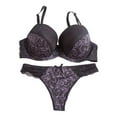 thumbnail image 1 of oqasdz Lingerie Sets for Women Sexy Comfortable Bra Set Lace Color Matching Plus Size Underwear Set, 1 of 3