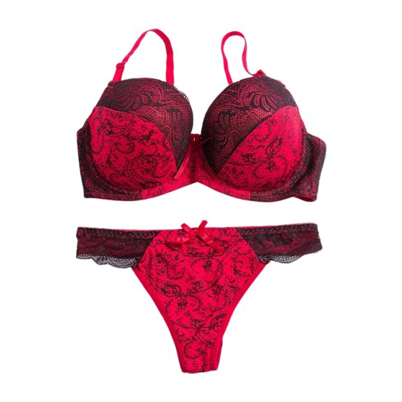 oqasdz Lingerie Sets for Women Sexy Comfortable Bra Set Lace Color Matching Plus Size Underwear Set