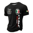 thumbnail image 1 of oqasdz Men T Shirts Casual Italian Flag Print Short Sleeve for Daily Wear Sports and Leisure Comfortable Breathable Tee Top, 1 of 3