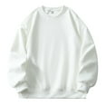thumbnail image 1 of oqasdz Men's Long Sleeve Sweatshirt O-Neck Casual Solid Color Holiday Pullover Tops Soft Male Dailywear, 1 of 2