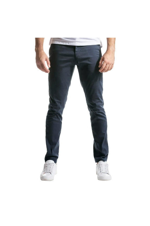 Men's Pants Classic Veneer Crease Flat Head Chinos Mature Straight Leg Pants Slim Fit Trousers
