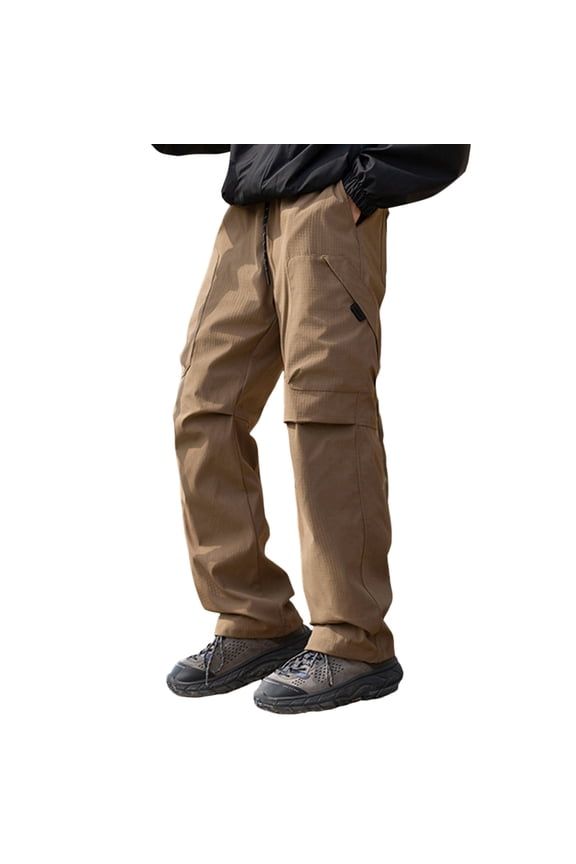 Men's Pants Elastic Waist Winter Soft Rushing Pants Removable Padded Liner Thickened Down Warm Trousers Casual Versatile Dailywear