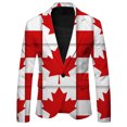 thumbnail image 1 of oqasdz Mens Blazer Casual Maple Printing Lightweight Comfortable Stylish for Spring Autunmn Daily Outwear Coat Top,Size S, 1 of 4