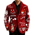 thumbnail image 1 of oqasdz Mens Blazer Circus Clown Printed Corduroy for Patterned Jacket for Stretch Slim Fit Dress Coat Party Evening Wedding Prom, 1 of 5