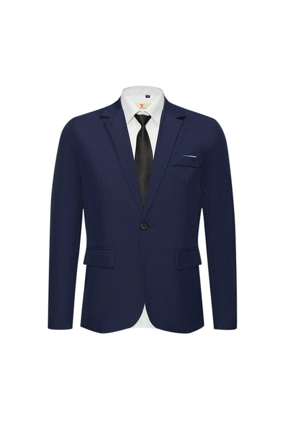 Mens Blazer Regular Large Size Double Pocket Slim Light Casual Attendance Business Travel Coat Top,Size 3X