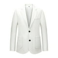 thumbnail image 1 of oqasdz Mens Blazer Solid Color Leather Suit Slim Fit Comfortable Casual Trend Business Wedding formal Coat Top,Size XL, 1 of 6