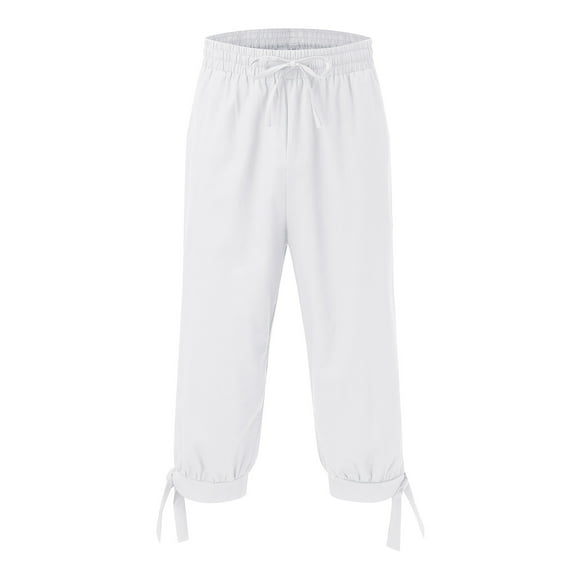 oqasdz Mens Pants Leisure Solid Color Elastic Waist Straight Leg Button Trousers with Pockets Sports Athletic Joggers Sweatpants