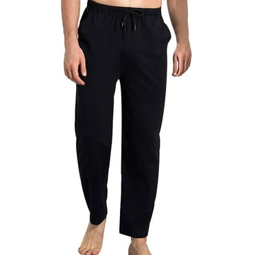 oqasdz Mens Sweatpants Joggers Open Bottom Straight Leg Casual Loose Fit Athletic Pants with Pockets Sweat Pants