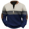 thumbnail image 1 of oqasdz Mens Sweatshirt Autumn Winter Large Size Printing Half Zip Round Neck Fashion Casual Knitted Sweater Pullover,Size 4X, 1 of 3