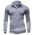 thumbnail image 1 of oqasdz Mens Sweatshirt Warm Loose Fit Solid Color Hoodless Top for Autumn Winter Casual Outdoor Leisure Wear Pullover,Size M, 1 of 3