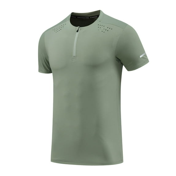 oqasdz Mens T Shirts Short Sleeve Solid Color Comfortable and Breathable Spring Summer Active Outdoor Sports Casual Tee Top
