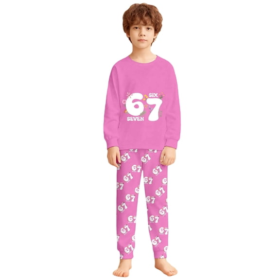 oqasdz Pajamas for Boys Stylish and Comfortable Loose Fit Sleepwear for Playwear and Everyday Home Outfits Casual Wear