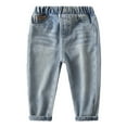 thumbnail image 1 of oqasdz Pants for Boys Jeans Toddler Kids Distressed Denim Casual Comfortable School Everyday Wear Long Trousers Size 3 Y-4 Y, 1 of 7