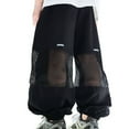 thumbnail image 1 of oqasdz Pants for Girls Athletic Jogger Pants with Side Mesh Active Kids Comfortable Elastic Trousers Daily Wear Size 4 Y-5 Y, 1 of 6