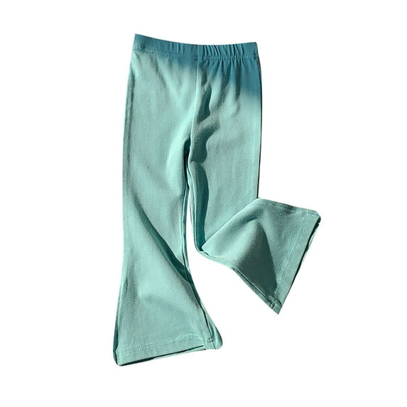 oqasdz Pants for Girls Children Fashion Versatile Casual Flared Leg Solid Color Comfortable Trousers Size 4 Y-5 Y