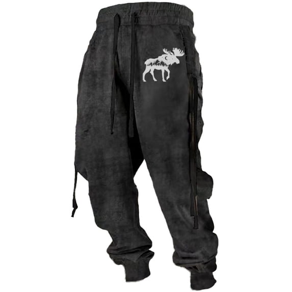 oqasdz Pants for Men Fashion 3D Printed Drawstring Elastic Waist Casual Sweatpants Sports Athletic Joggers Outdoor Activities Sweat Pants