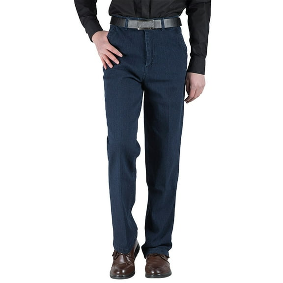 oqasdz Pants for Men Slim Fit Stretch Jeans Skinny Distressed Straight Leg Comfort Flex Waist Trousers