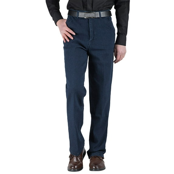 oqasdz Pants for Men Slim Fit Stretch Jeans Skinny Distressed Straight Leg Comfort Flex Waist Trousers