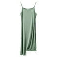 thumbnail image 1 of oqasdz Plus Size Dresses Sleeveless Knee Length Strap Midi Slip Spring Summer A Line Homewear Sleep Night Dress,2X, 1 of 6