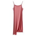 thumbnail image 1 of oqasdz Plus Size Dresses Sleeveless Knee Length Strap Midi Slip Spring Summer A Line Homewear Sleep Night Dress,8X, 1 of 7