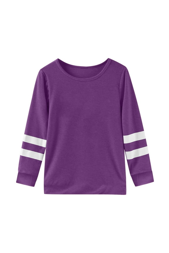 Shirts For Girls Girls Long Sleeve T Shirt Children Crew Neck Top Girls T Shirt Top Size 3 Y-4 Y