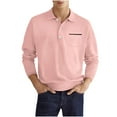 thumbnail image 1 of oqasdz Shirts for Men Long Sleeve V-neck Button Casual Real Pocket Design Relaxed Polo Top for Everyday Wear Comfortable T Shirt, 1 of 5