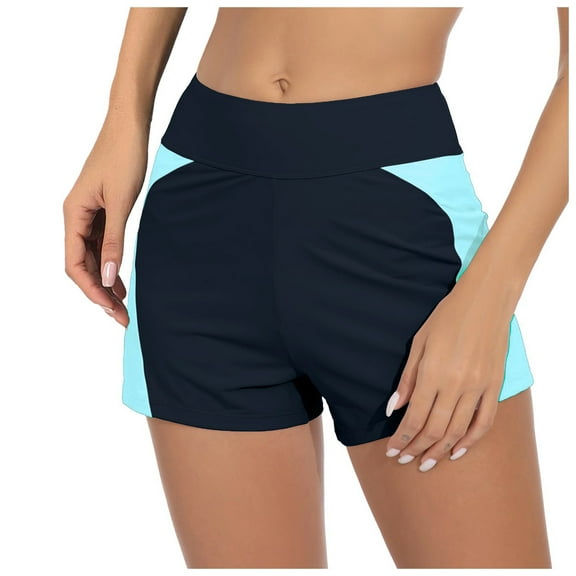 oqasdz Solid Color Women Swimwear Menstrual Period Trunks Leakproof Swim Shorts Wide Waistband Bottoms Holiday Female Beachwear