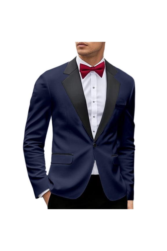 Suit Jacket for Men Tailored Collar Slim Fit Comfortable for Business Party Wedding Evening Casual Stylish Coat Top,Size 2X