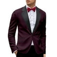 thumbnail image 1 of oqasdz Suit Jacket for Men Tailored Collar Slim Fit Comfortable for Business Party Wedding Evening Casual Stylish Coat Top,Size L, 1 of 6