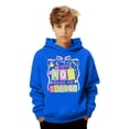 thumbnail image 1 of oqasdz Sweatshirts for Girls 100 Days of School Cute Graphic Hooded Sweatshirt Athletic Playwear Long Sleeve Pullover Comfy Casual Streetwear, 1 of 6