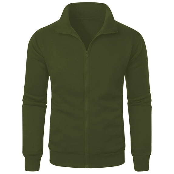 oqasdz Sweatshirts for Men Warm Loose Fit Solid Color Hoodless Top for Autumn Winter Casual Outdoor Leisure Wear Pullover,Size L