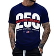 thumbnail image 1 of oqasdz T Shirts Men's Casual US National Flag 250 Years Graphic Comfort Everyday Versatile Tee 250th Anniversary USA Shirt Tops, 1 of 4