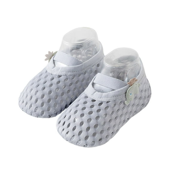 oqasdz Toddler Baby Shoes Sole Soft Stretchy First Walking Shoes Outdoor Comfortable Breathable for Girls, Size 18-26 M