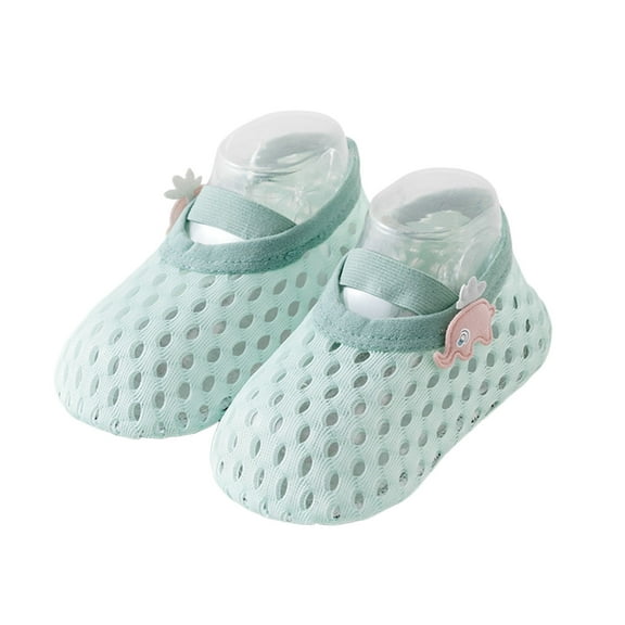 oqasdz Toddler Baby Shoes Sole Soft Stretchy First Walking Shoes Outdoor Comfortable Breathable for Girls, Size 18-26 M