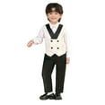 thumbnail image 1 of oqasdz Toddler Boy Clothes 4 Piece Outfit Tuxedo Set for Kids formal Vest and Pants Bowtie Strap Slim Fit Vest Suits /7-8 Years, 1 of 9