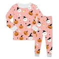 thumbnail image 1 of oqasdz Toddler Boy Clothes Girls Halloween Pajama Set Long Sleeve Pumpkin Print Shirts and Pants Comfortable Fall Winter Sleepwear /8T, 1 of 4