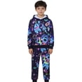 thumbnail image 1 of oqasdz Toddler Girl Outfits Kids Boys Stylish Graphic Casual Hooded Sweatshirt and Comfortable Pants Sports Clothes Sets, 1 of 3