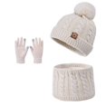 thumbnail image 1 of oqasdz Winter Kids Hat and Scarf Set Warm Knitted Neck Warmer Mittens for Boys and Girls Cold Weather Outdoor Activities Casual Wear, 1 of 6